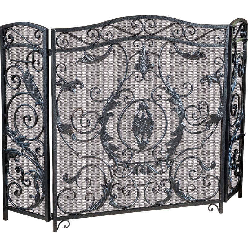Fleur De Lis Living Almaden Iron Fireplace Screen & Reviews Wayfair